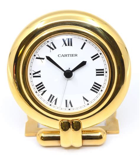 cartier reisewecker|Cartier Reisewecker in Tisch.